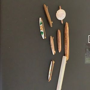 set of 8 vintage bar pins